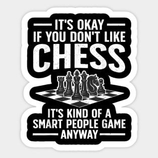 Cool Chess Players Art For Men Boys Kids Chess Lover Novelty Sticker